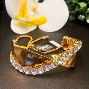 INC International Concepts Gold Bracelet with Sparkling Stones